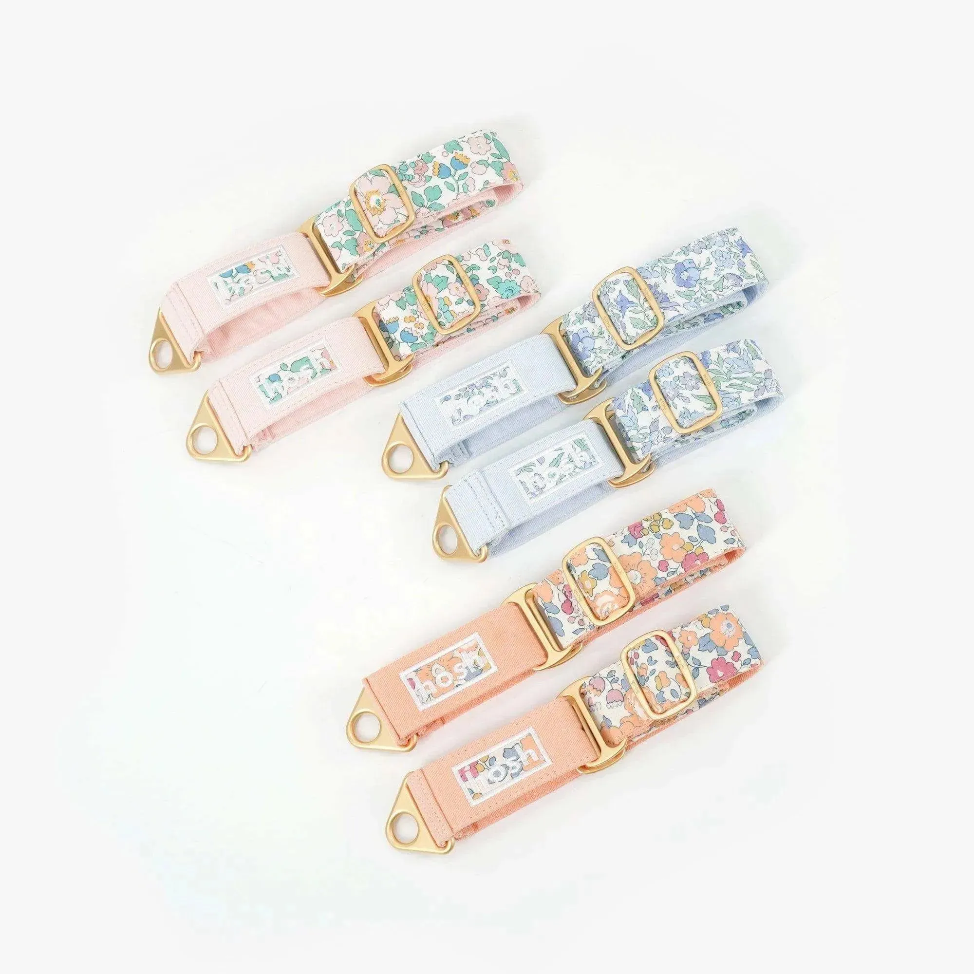 Flower Print Martingale Collar | Blue