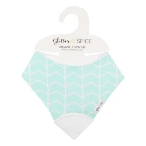 Glitter & Spice Organic Chew Bib - Mint Daiquiri