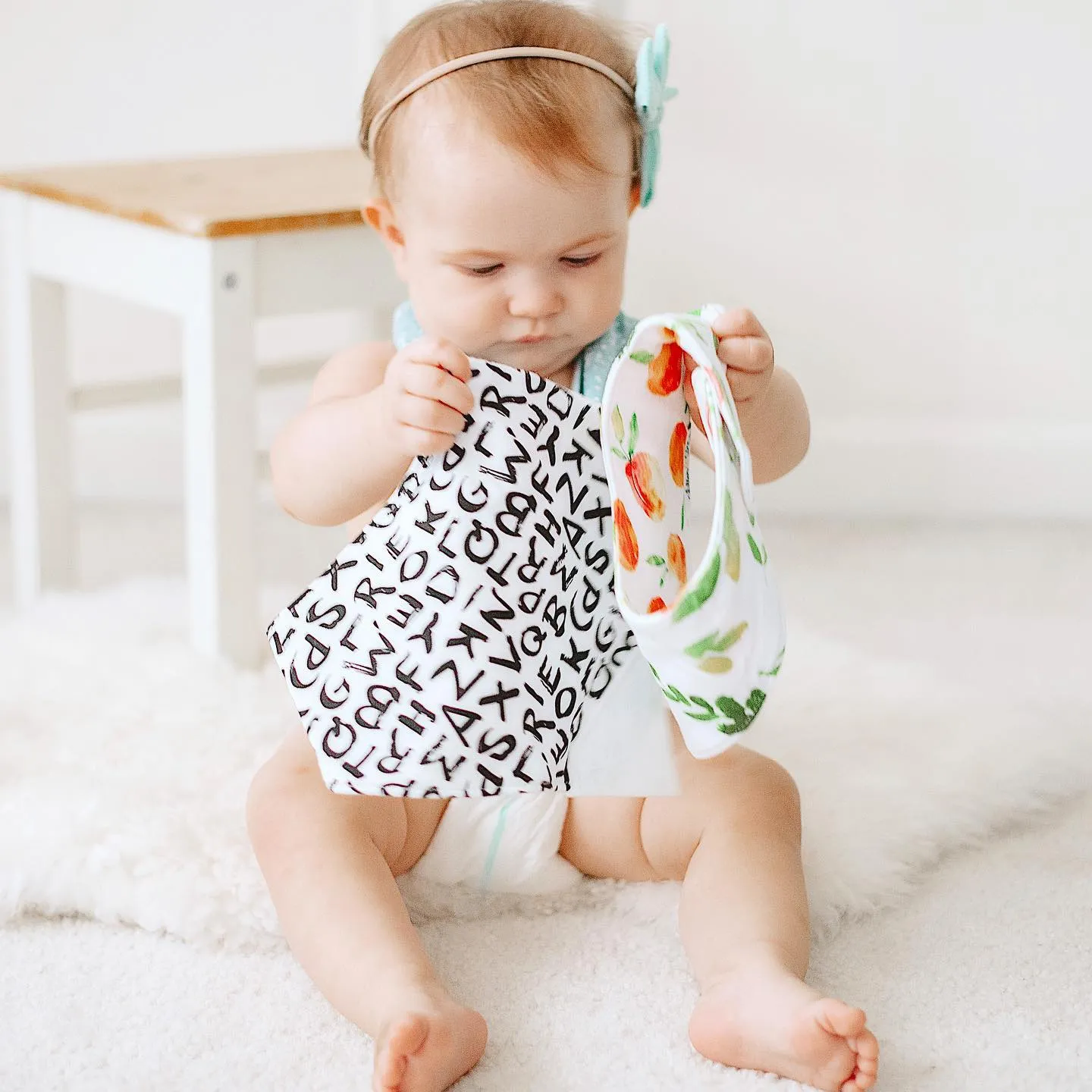 Glitter & Spice Organic Chew Bib - Sky Adventure