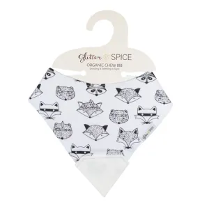 Glitter & Spice Organic Cotton and Silicone Chew Bib