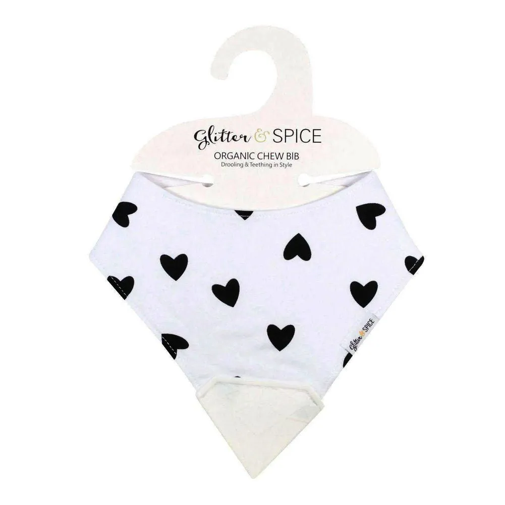 Glitter & Spice Organic Cotton and Silicone Chew Bib