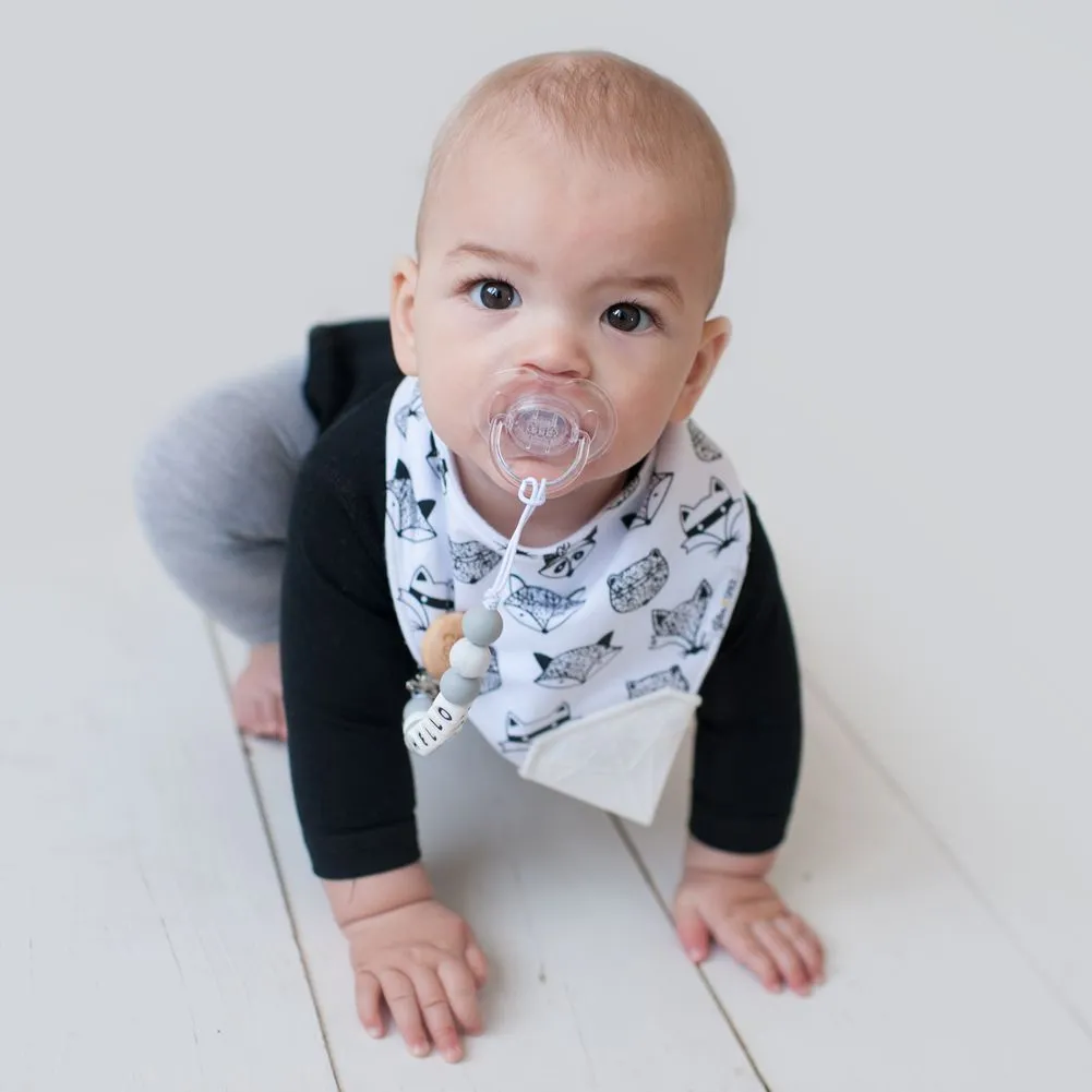 Glitter & Spice Organic Cotton and Silicone Chew Bib