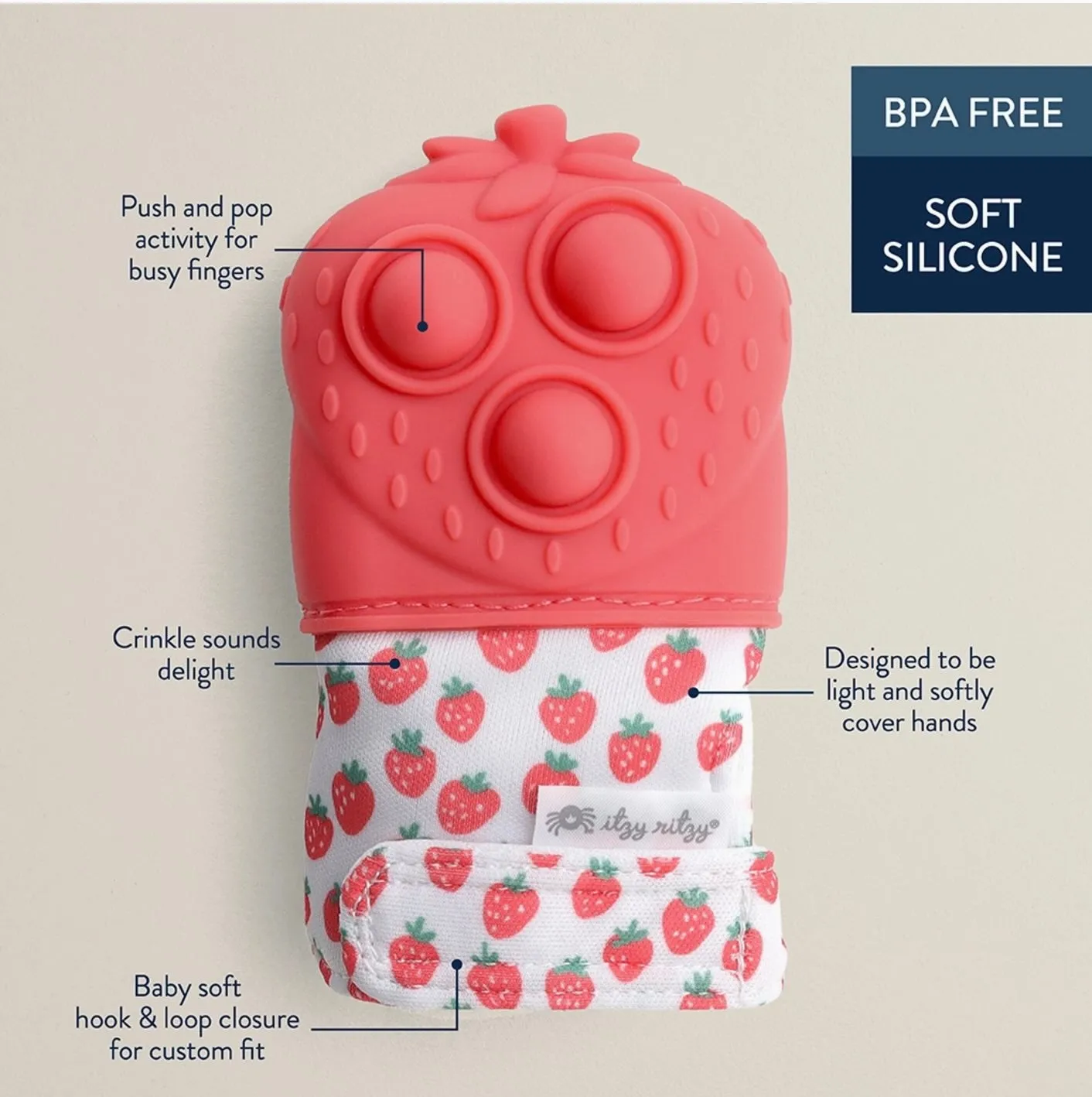 Itzy Ritzy - Mitt Pop (Strawberry)