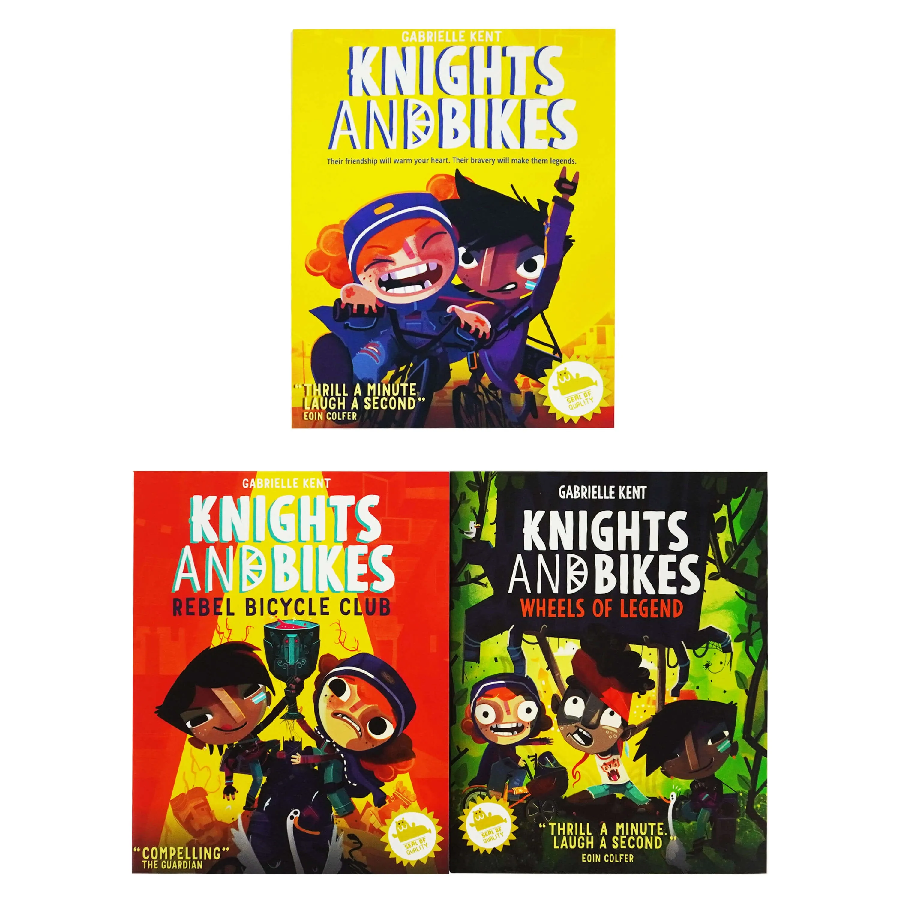 Knights & Bikes Series by Gabrielle Kent: 3 Books Collection Set - Ages 7-9 - Paperback