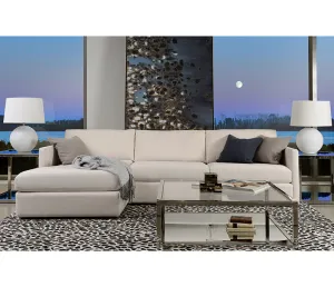 Malibu 2 Piece Sectional w/ Arm Chaise - Fabric - Custom