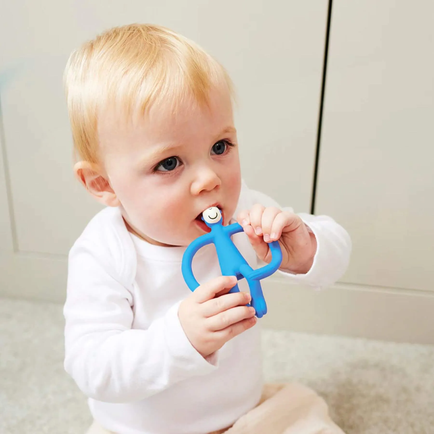 Matchstick Monkey Original Teething Toy (Blue)