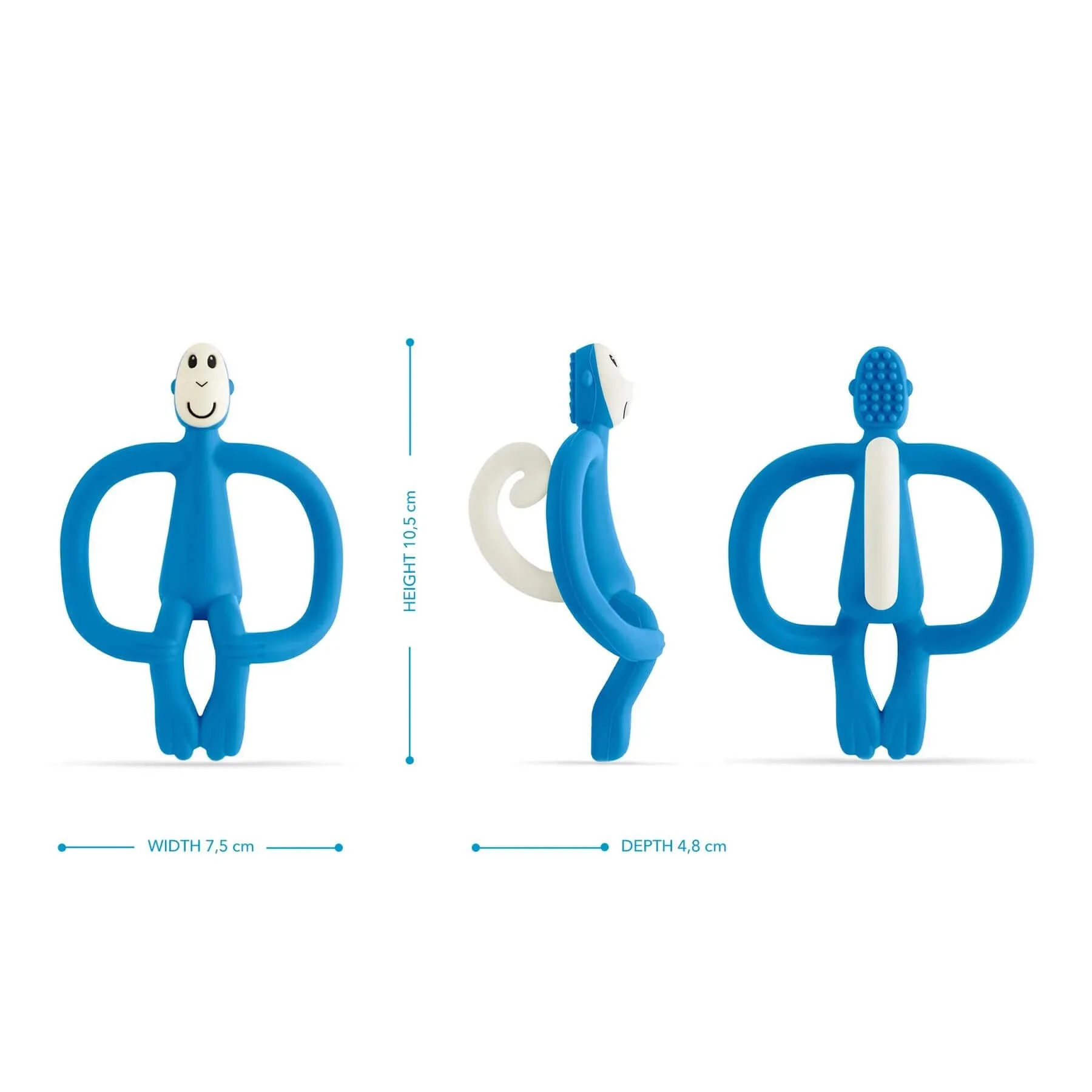 Matchstick Monkey Original Teething Toy (Blue)