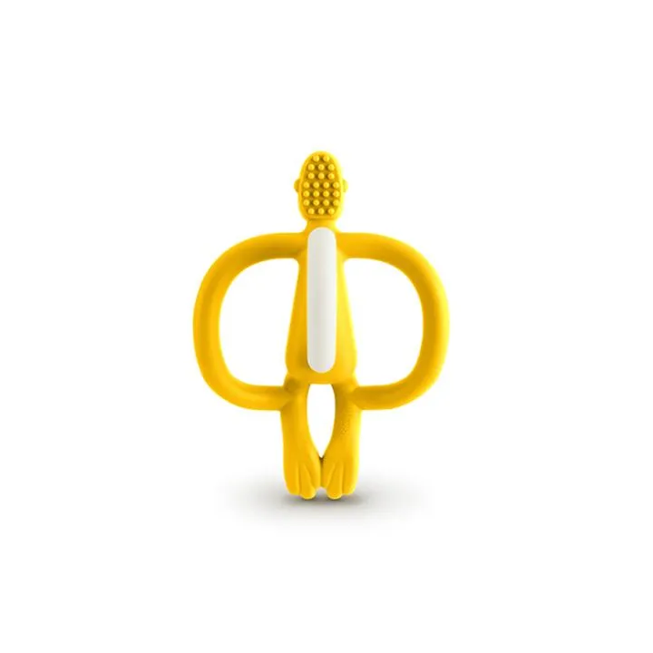 Matchstick Monkey Teething Toy and Gel Applicator Yellow