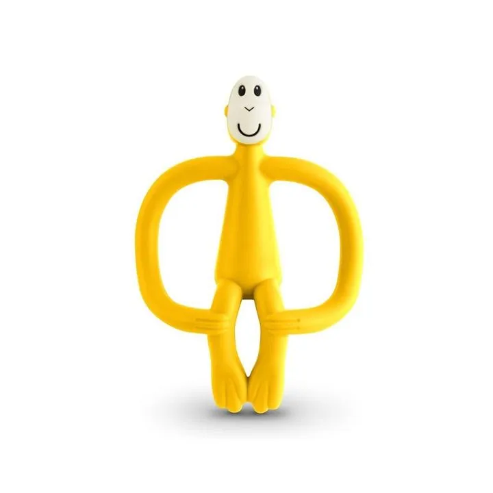 Matchstick Monkey Teething Toy and Gel Applicator Yellow