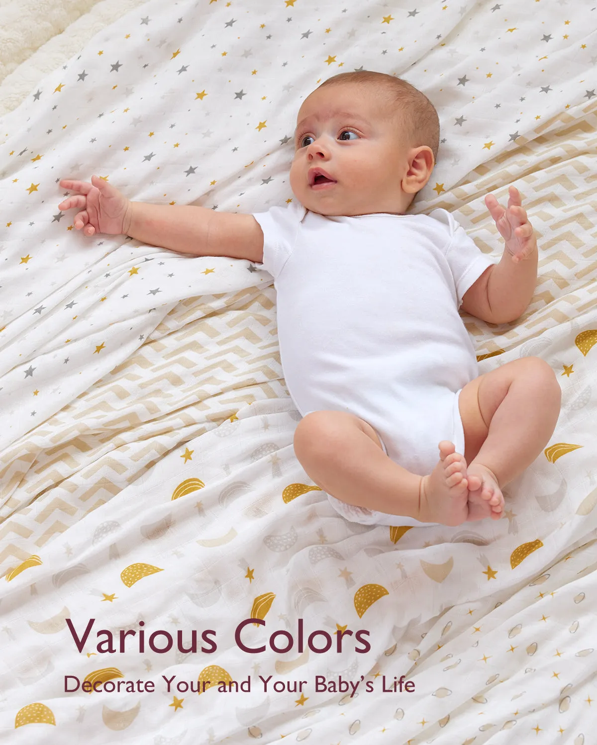 Momcozy Softness Swaddle Blankets -   Bling Star (4 Pack)