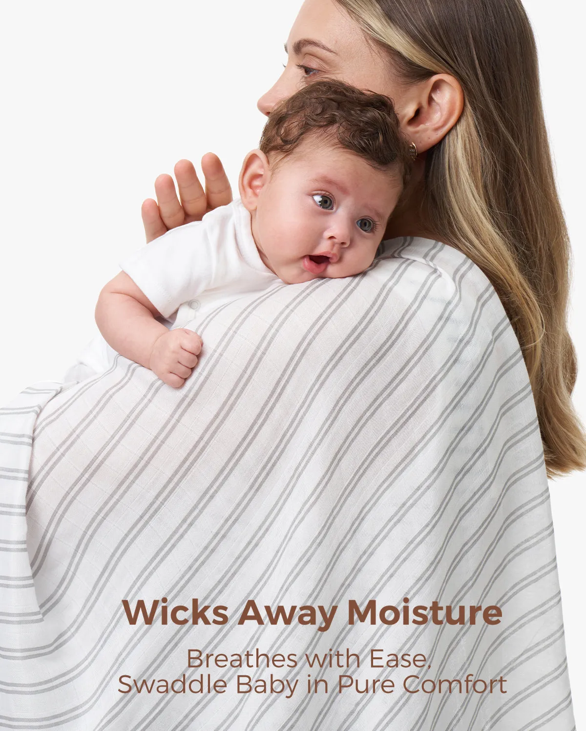 Momcozy Softness Swaddle Blankets -  Lovely Rabbit (2 Pack)