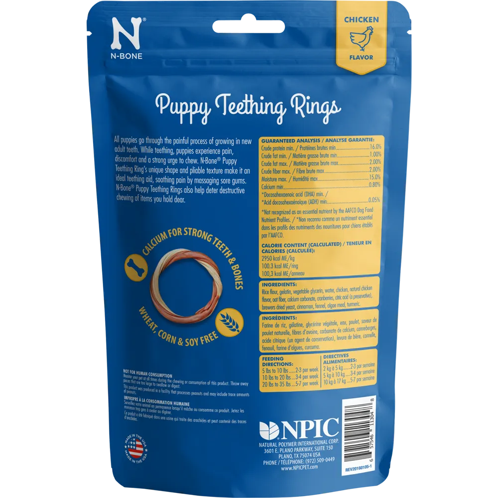 N-Bone® Puppy Teething Rings Chicken Flavor