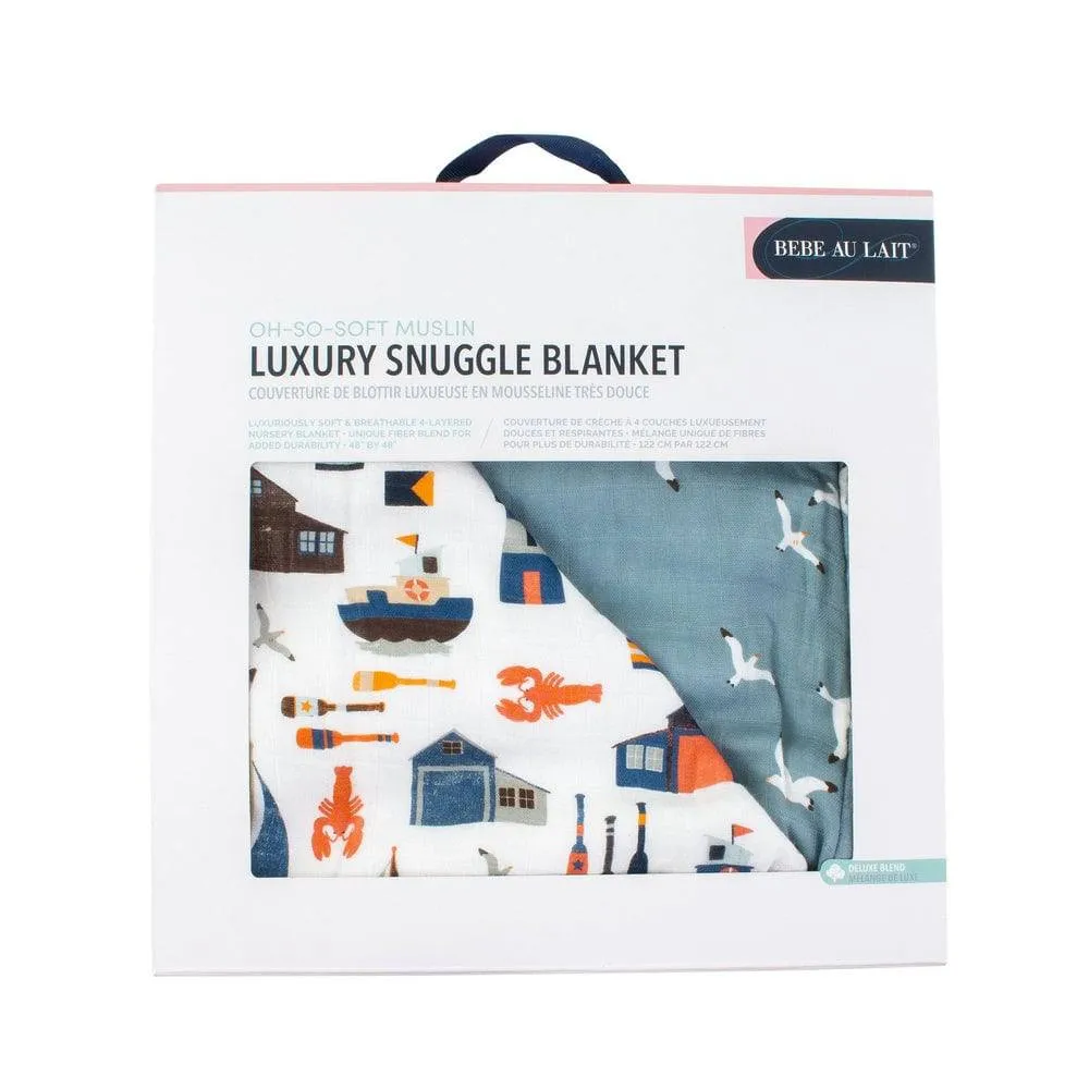 Nautical   Seagulls Oh So Soft Snuggle Blanket
