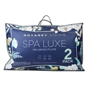 Odyssey Living Spa Luxe Wellbeing Pillow 2 Pack