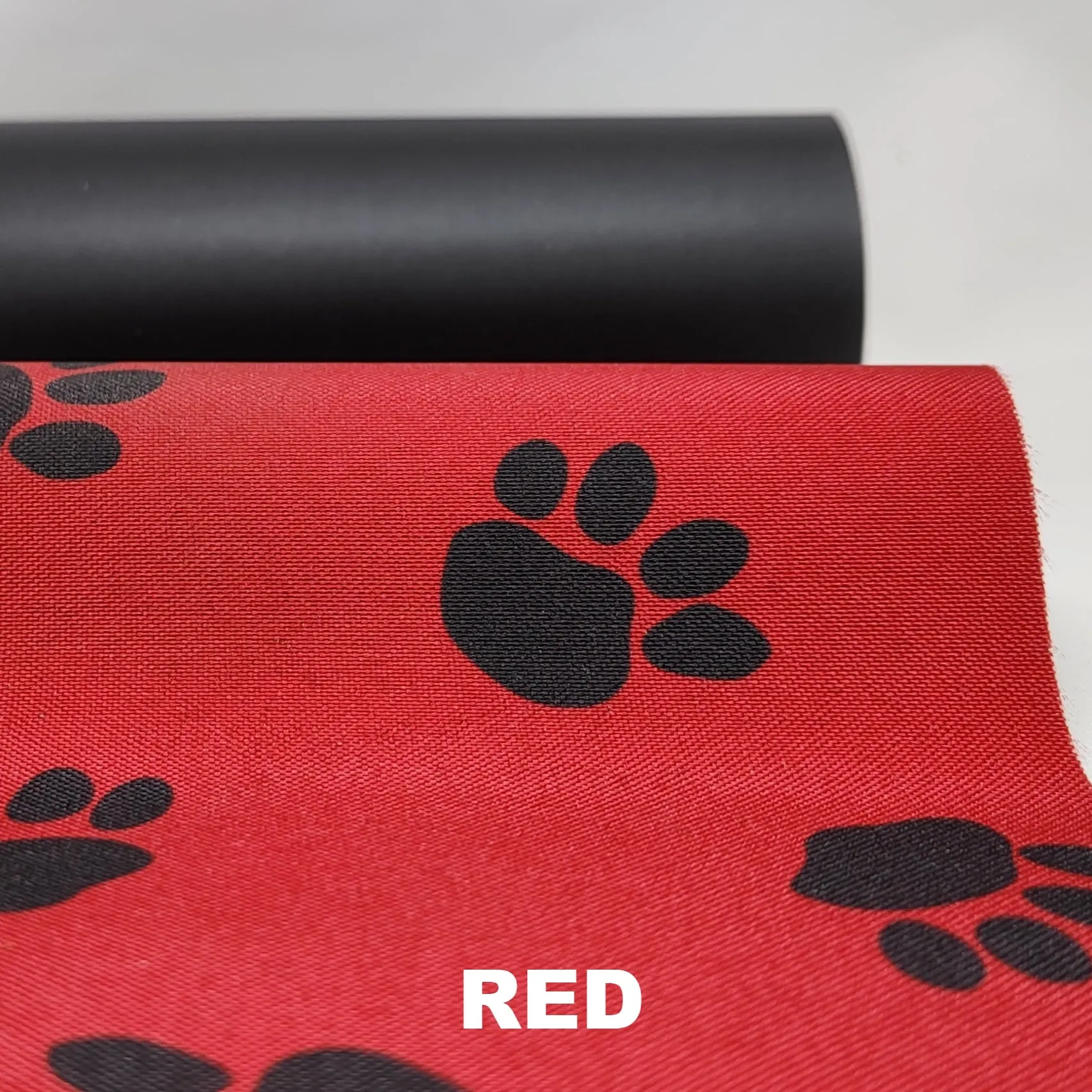 PAWS - 300d Polyester with Waterproof Vinyl Coating, Pawprint design