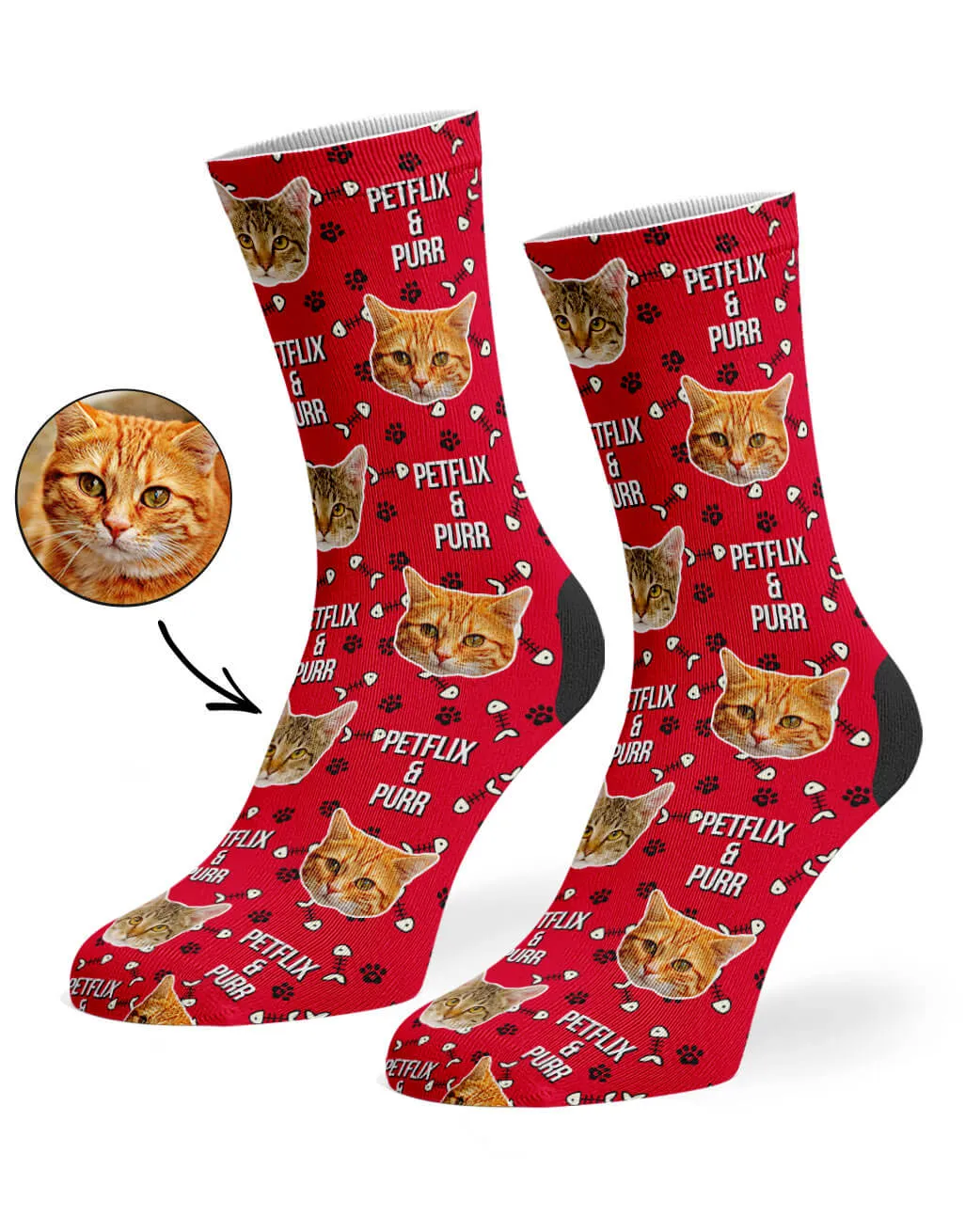 Petflix and Purr Socks
