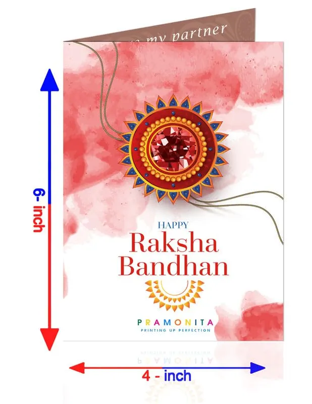 Pillow Rakhi for Brother with Gift - Rakhi with Rakhi Cushion with Filler Greeting Card- Rakhi for Brother, Gifts for Brother, Gifts for Rakhi, Gifts for Rakshabandhan Rakhi Gifts-CH-SIS-14-PE