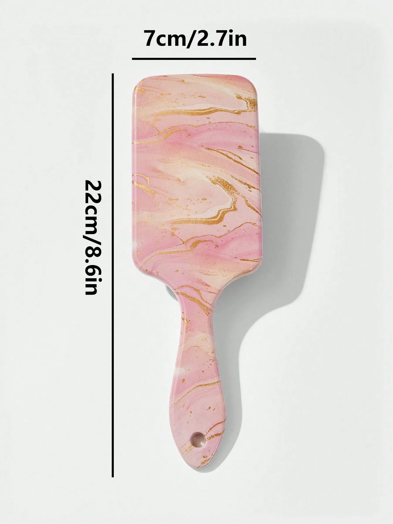 Pink Marbled Pattern Hair Brush Detangling Hair Brush Detangler Brush Hair Comb