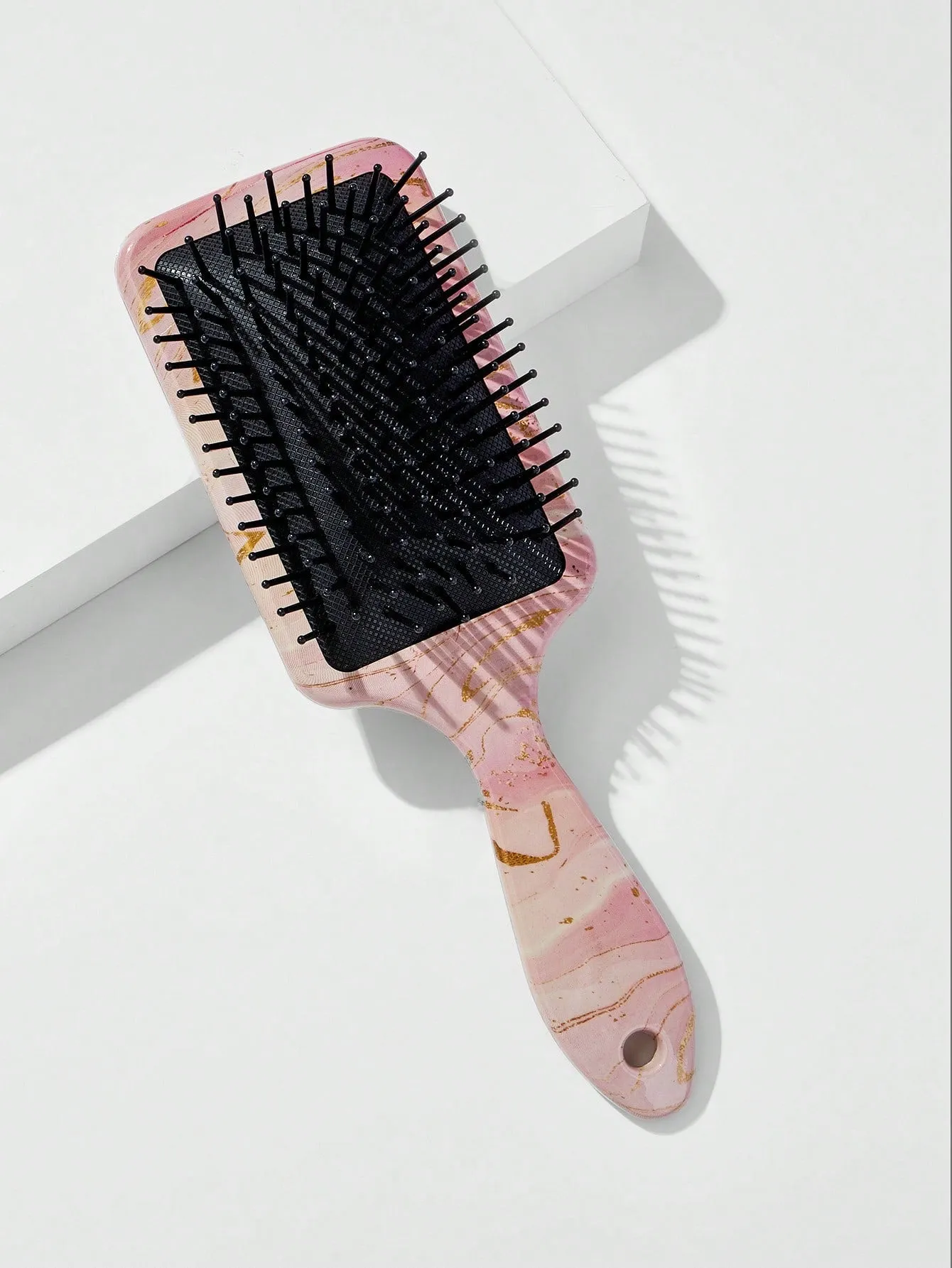 Pink Marbled Pattern Hair Brush Detangling Hair Brush Detangler Brush Hair Comb