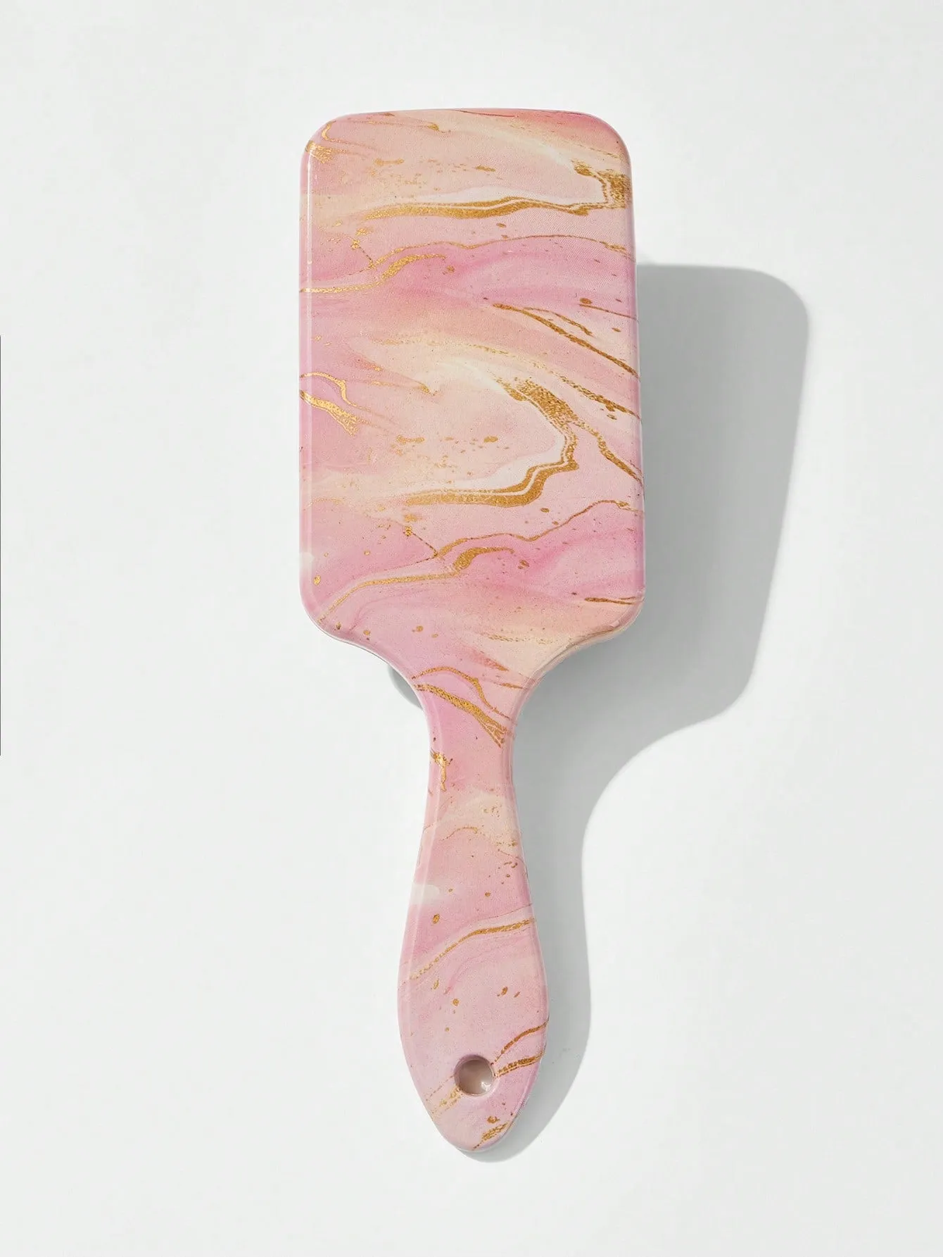 Pink Marbled Pattern Hair Brush Detangling Hair Brush Detangler Brush Hair Comb