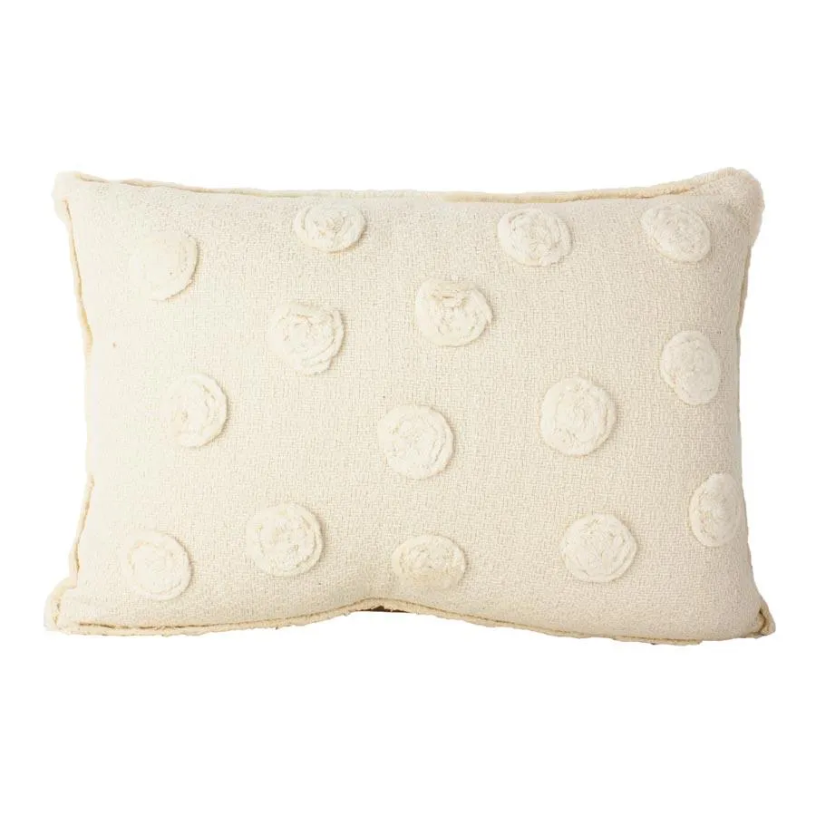 Posy Embroidered Rectangle Cushion