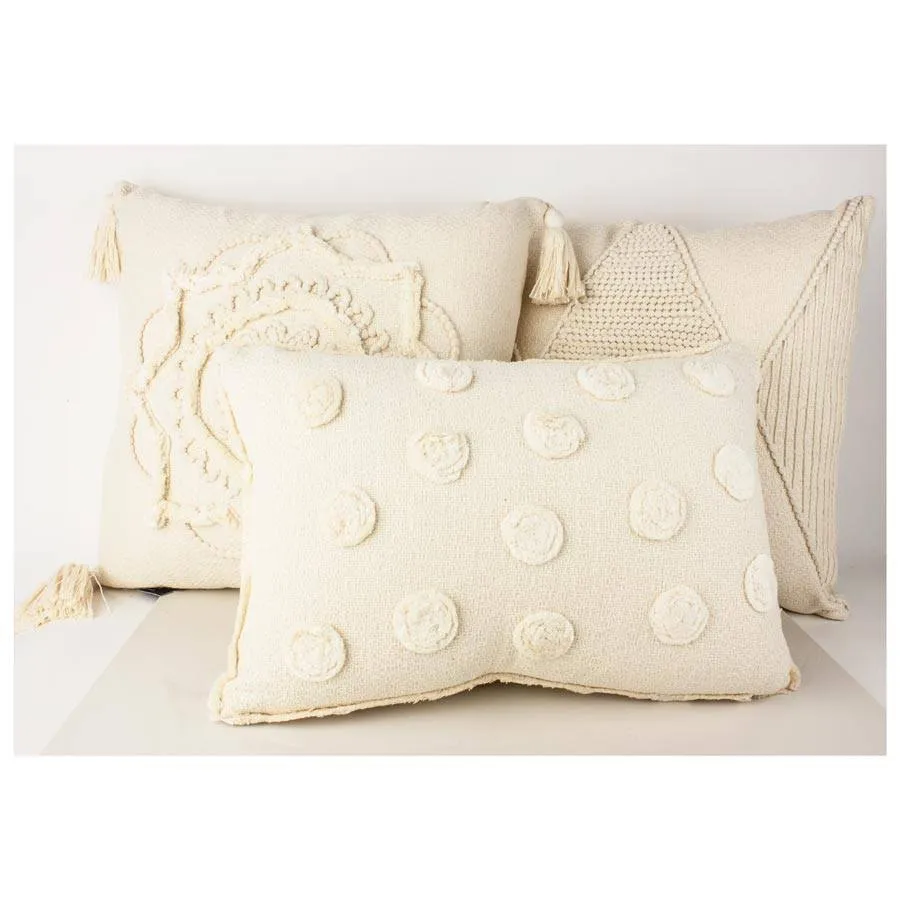 Posy Embroidered Rectangle Cushion