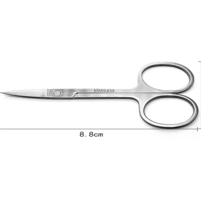 Precision Steel Grooming Scissors for Nails, Eyebrows, and Lashes: Safe and Painless Trimming