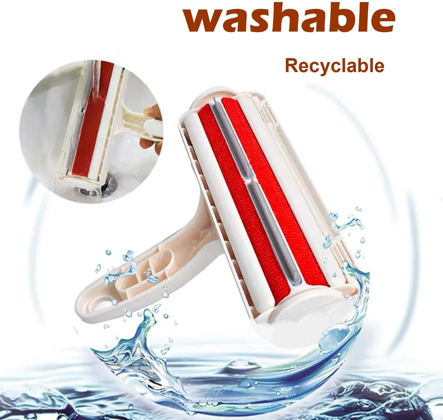 Reusable Pet Hair Remover Roller Brush