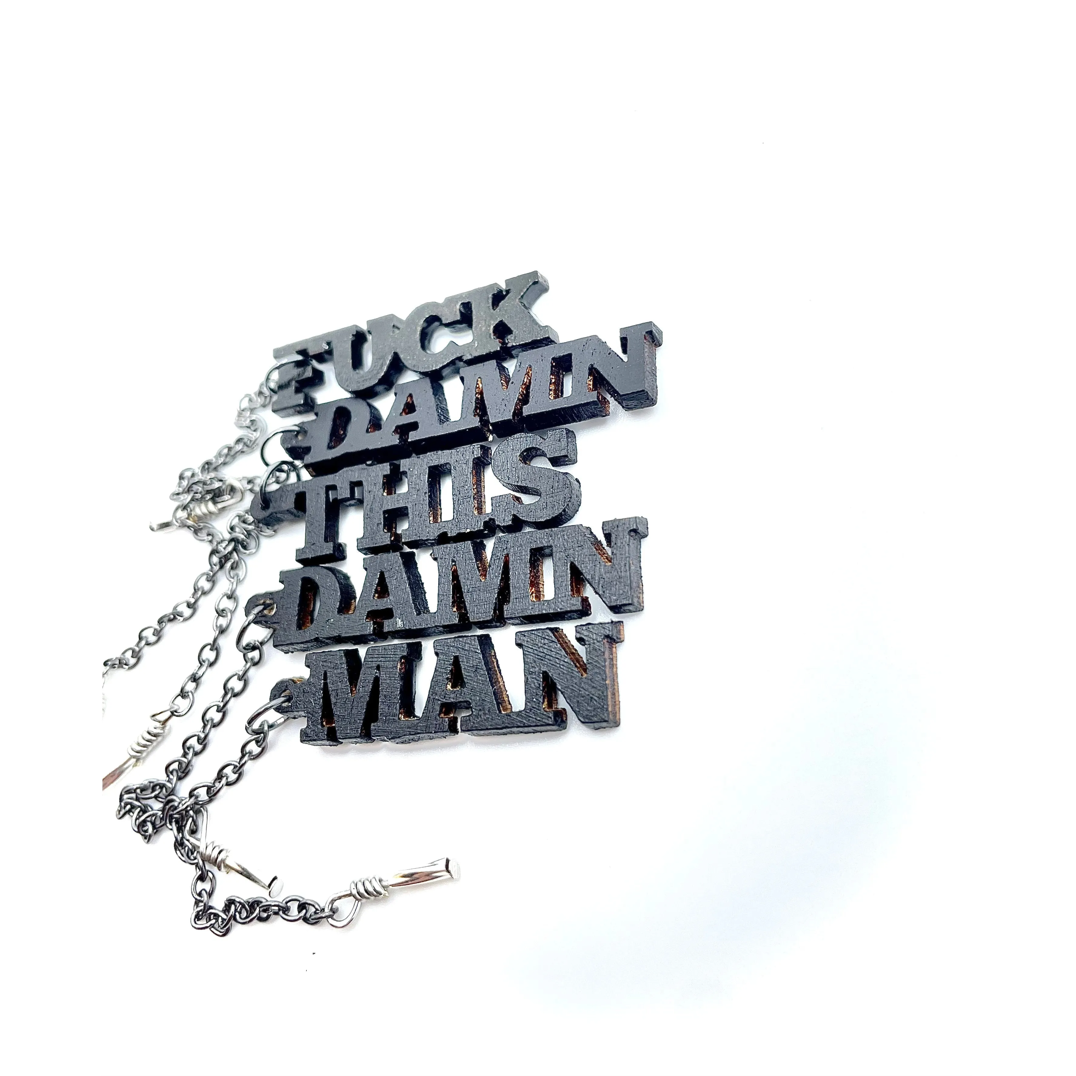 Say What You Want- Personalized Word Dangles with ECJ Magnetic Dangle Tunnels- Wood & Stone Gauges