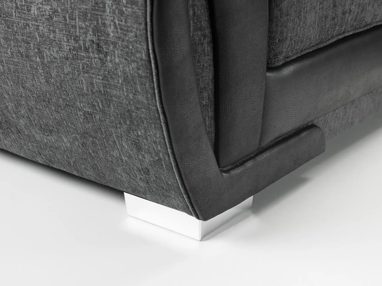 Shannon Sofa - Black/Grey Armchair - 115CM