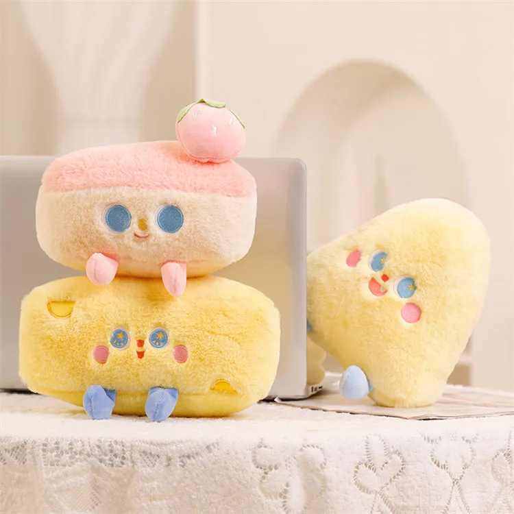 Small Fluffy Plushie Cushion | Mini Cake