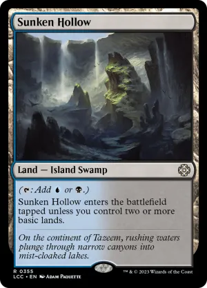 Sunken Hollow (LCC-355) - The Lost Caverns of Ixalan Commander [Rare]