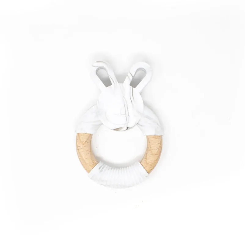 Three Hearts Bunny Ear Teether
