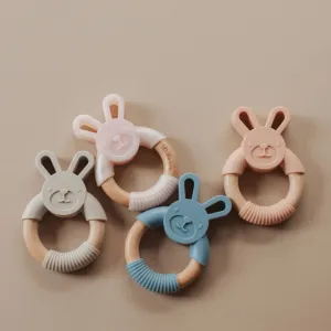 Three Hearts Bunny Ear Teether